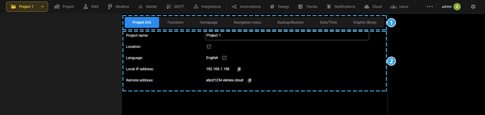 Workspace tabs