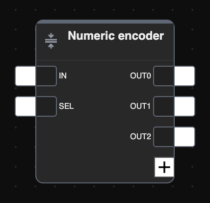 Numeric encoder block preview