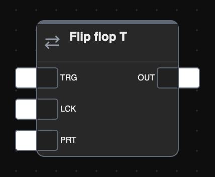 T flip-flop block preview