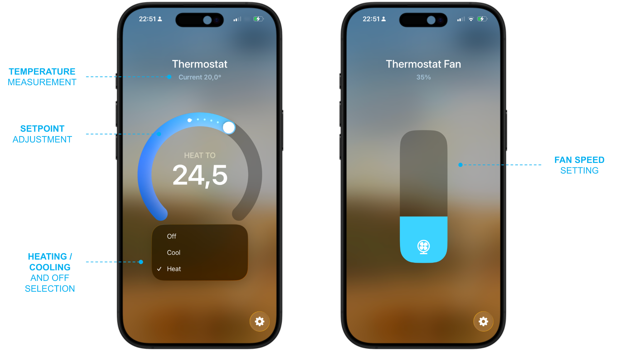 Thermostat in Apple Home