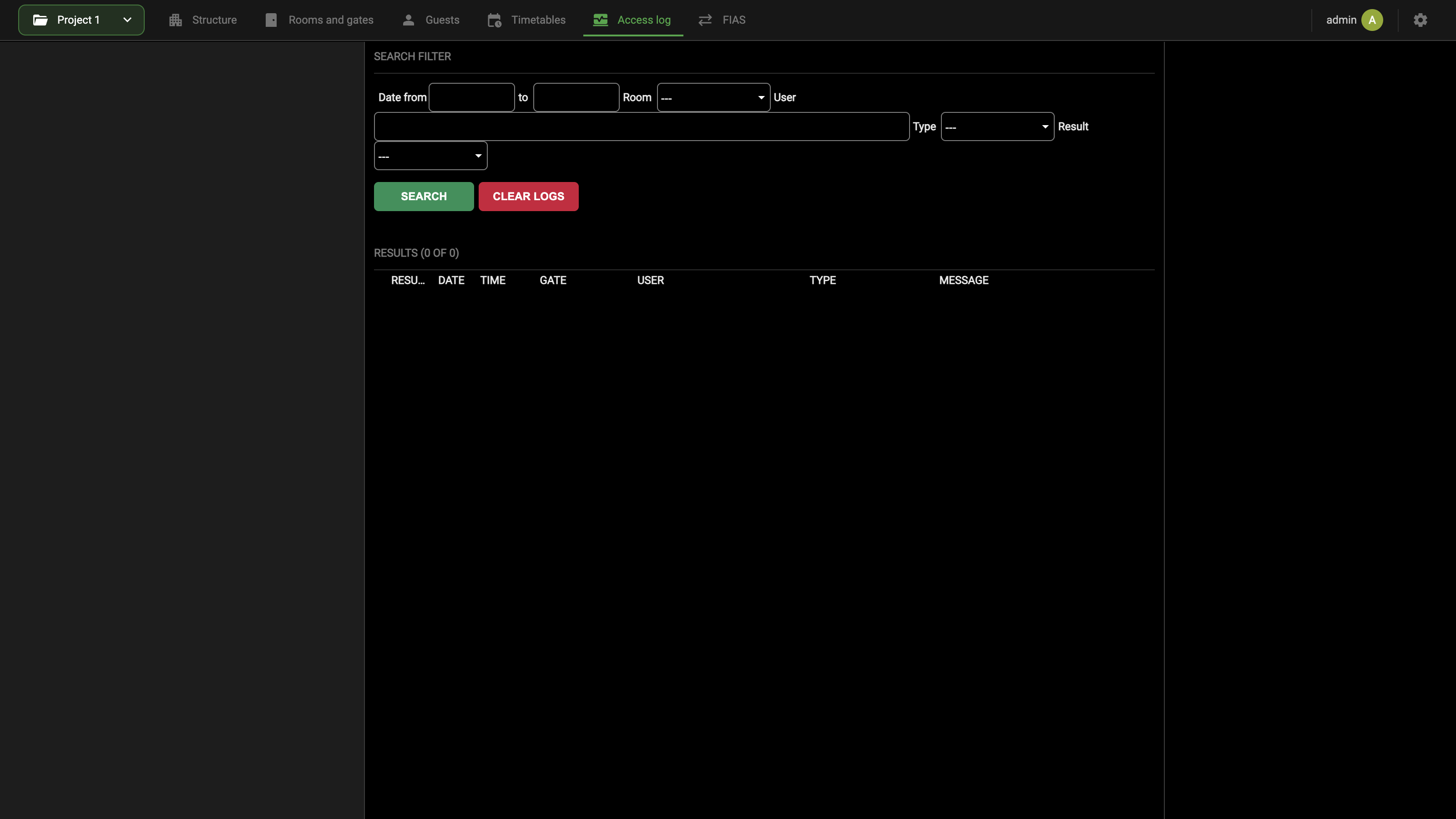 Access log
