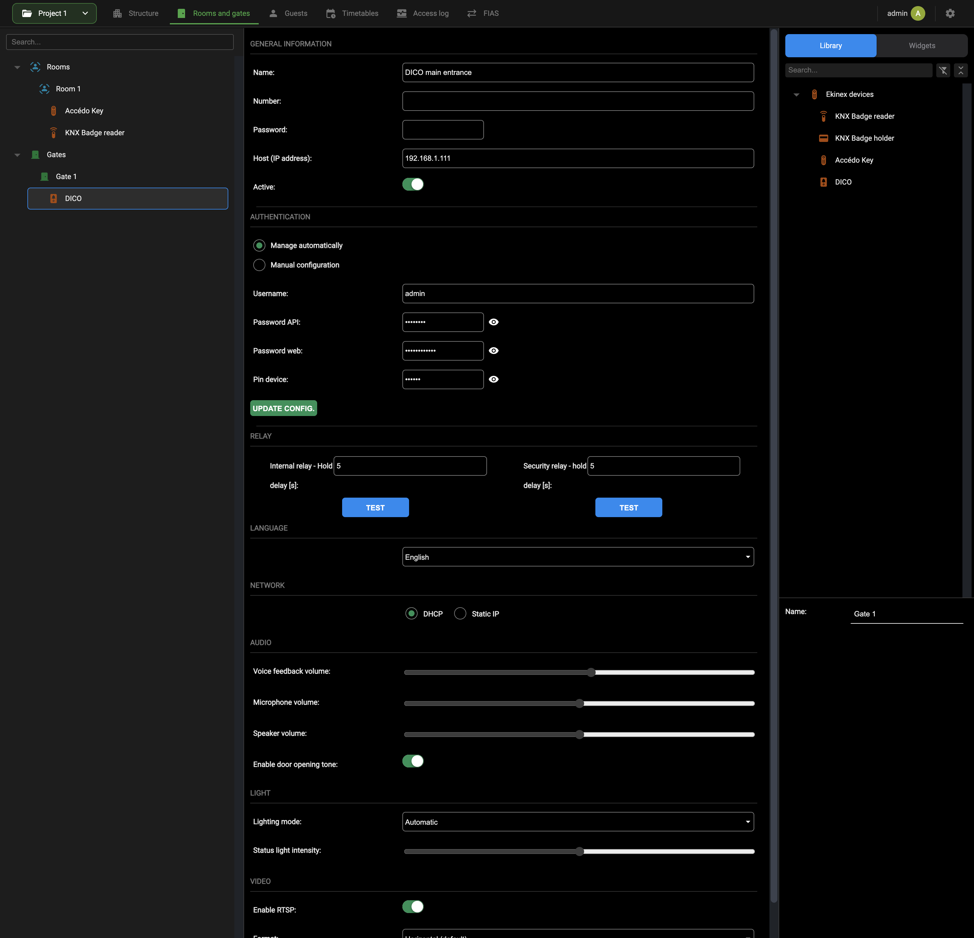 DICO configured