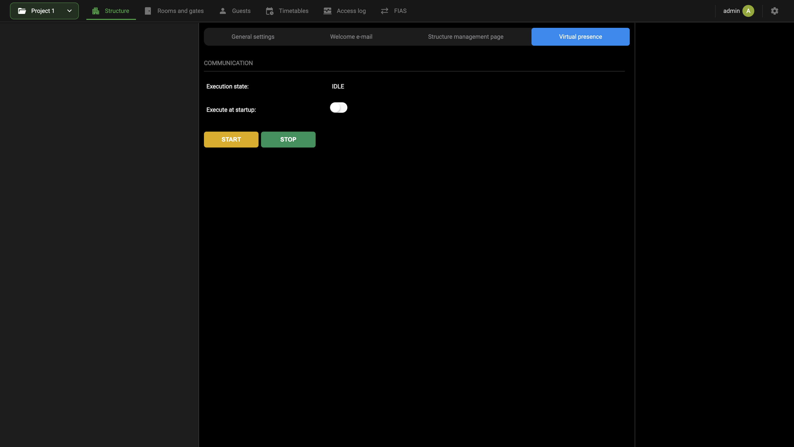 Virtual presence tab