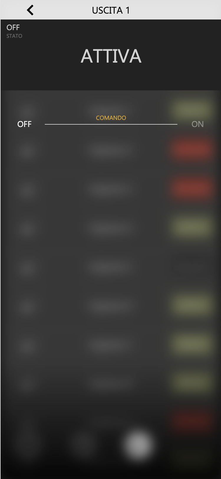 Detail pop-up of an output
