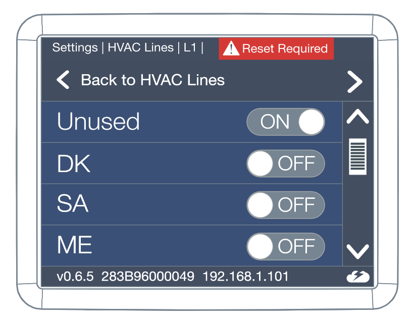HVAC type list, no brand assigned