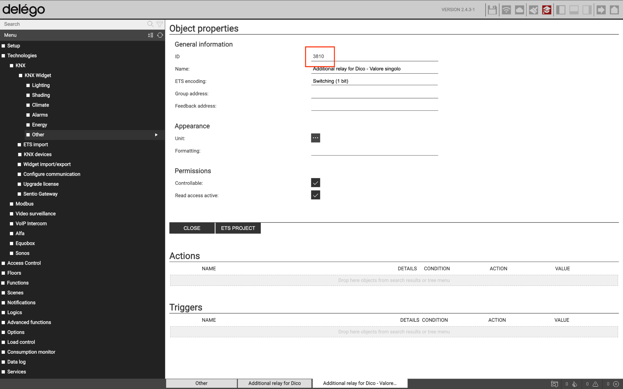 Object ID detail