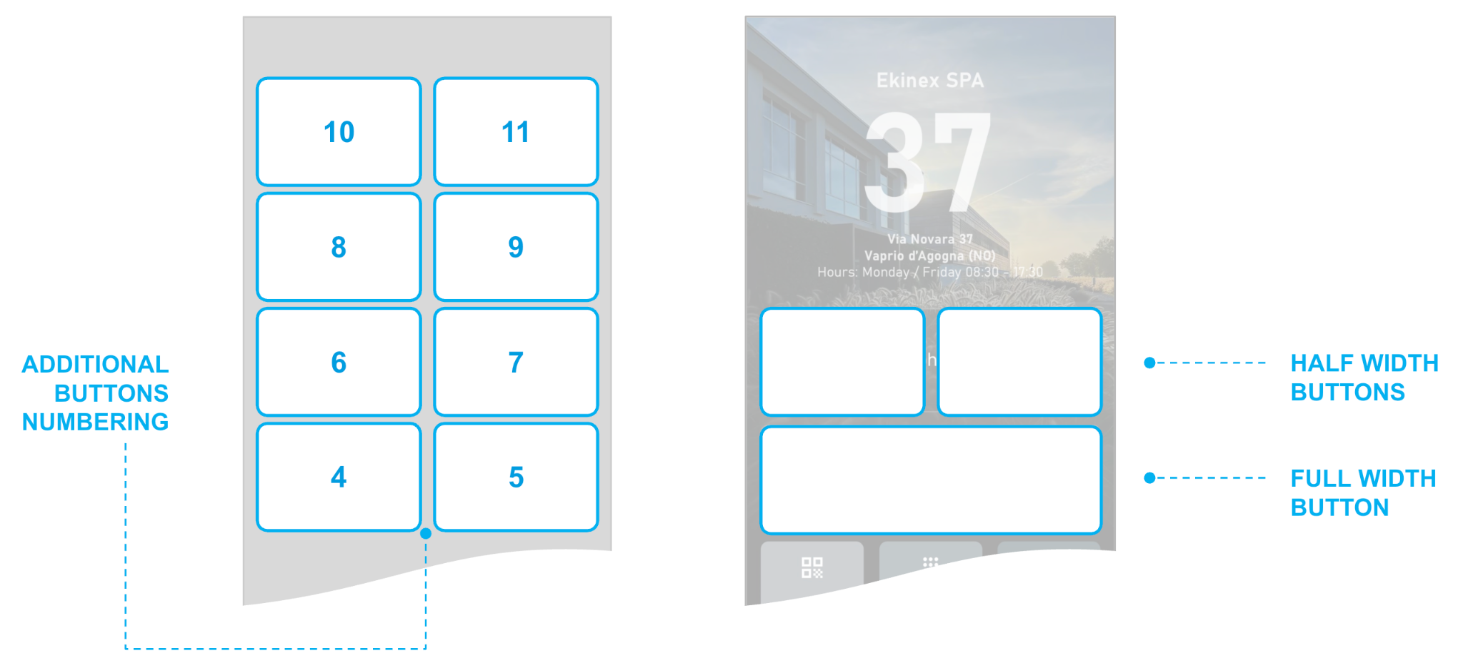 Additional button rows